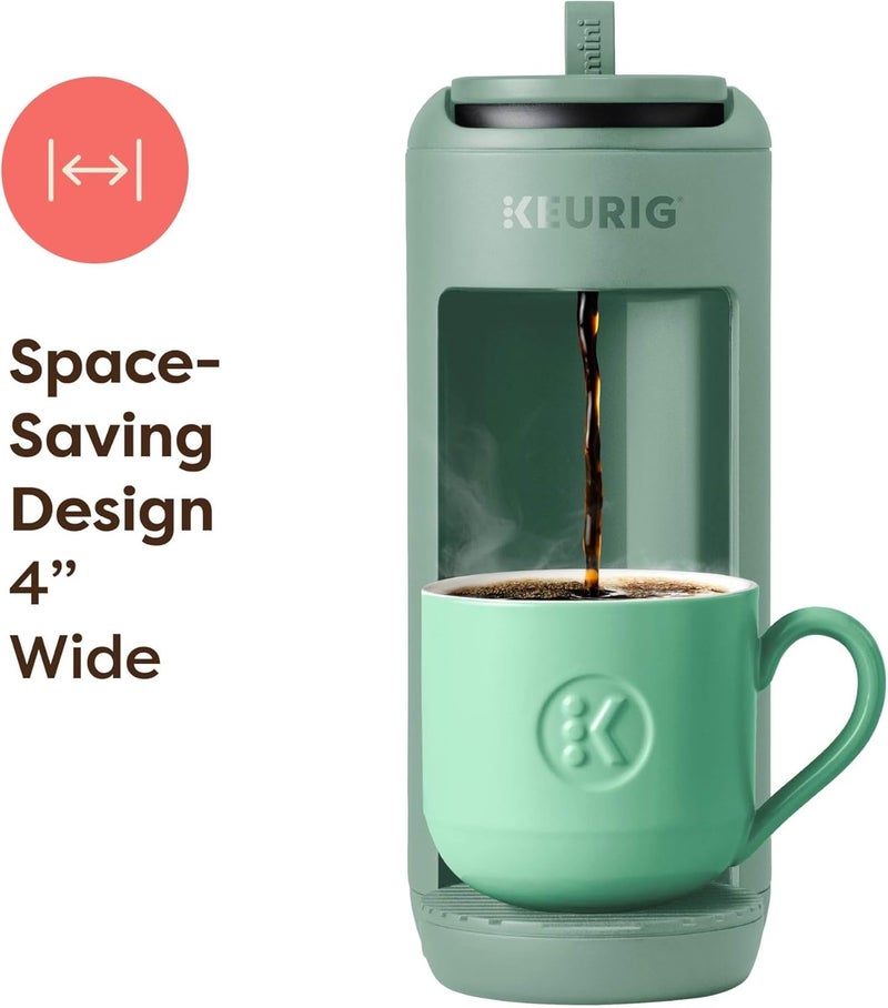 Keurig صانع القهوة K-Mini Mate للحصة الواحدة – عرض 4 بوصات فائق الصغر، مناسب للأكواب السفر، هدية مثالية للمساحات الصغيرة، لون غلamping الأخضر - Image 1